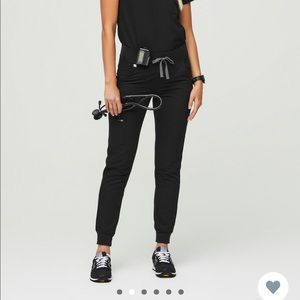 FIGS Black Zamora Jogger Scrub Pants